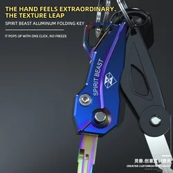 Spirit Beast Folding Key Shell Modification Accessories for Benelli 502C 302S BN300 for Yamaha Honda CFMOTO Motorcycle Key Cover