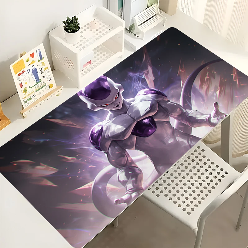 Tapis de souris pour ordinateur portable, armoire de bureau, clavier, tapis de bureau de jeu, grand tapis de souris HD, caoutchouc antidérapant, Dragon Ball Frieza, tapis étendu