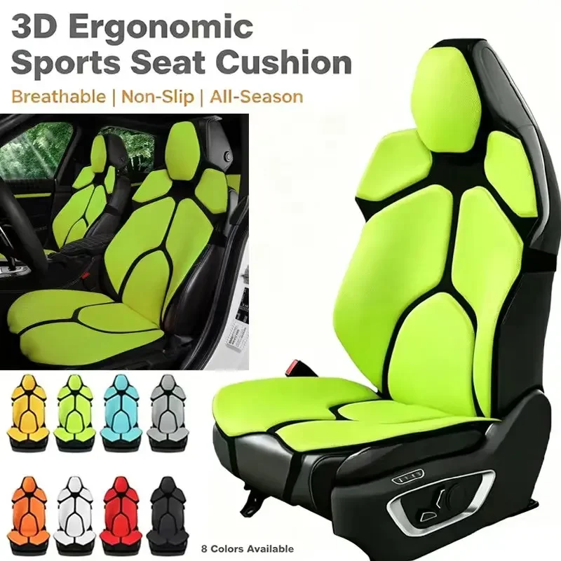 

For MG ZS 2020-2026 Breathable Mesh Car Seat Cushion Ergonomic Lumbar Support Anti-Slip Auto Seat Protector Pad