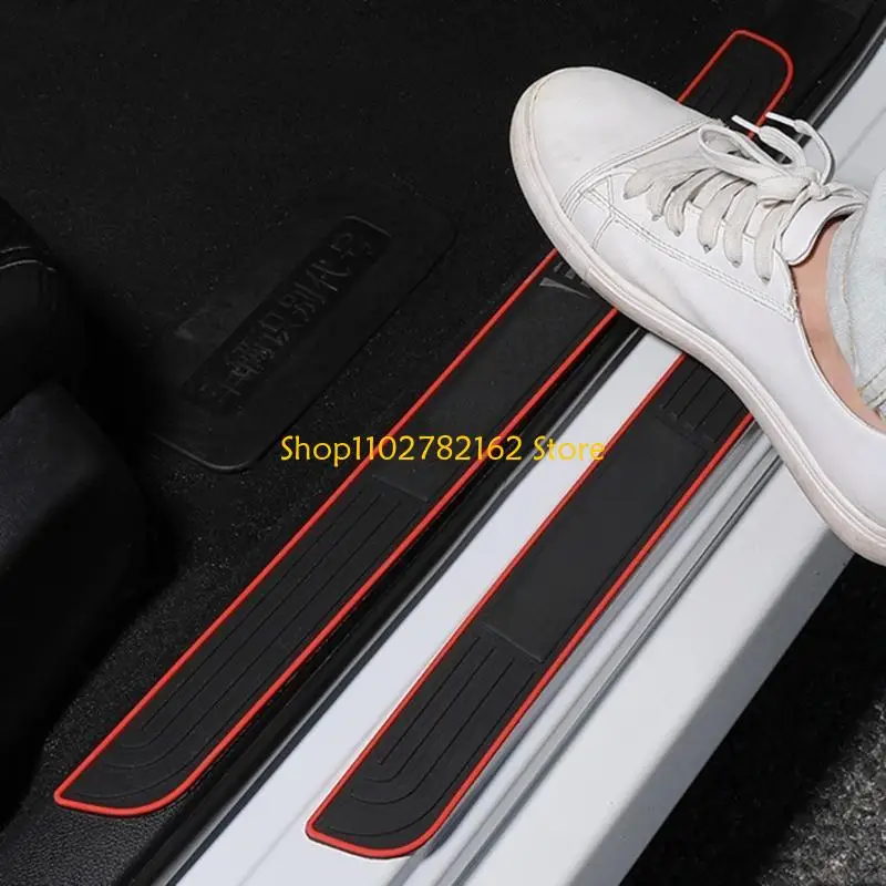 

547B Universal Car Door Entry Stickers PVC Front Rear Door Sill Scuff Plate Guard