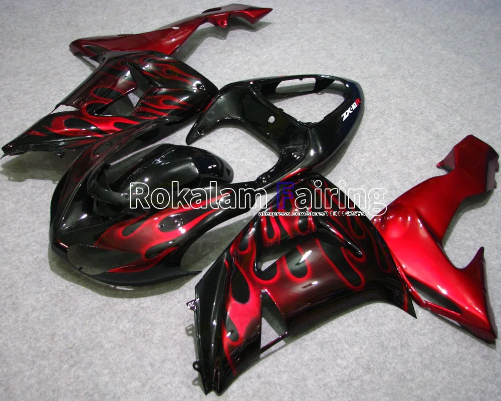 

Cowling For Kawasaki NINJA ZX10R 06 07 Motorbike Parts ZX-10R 2006 2007 ZX 10R Fairing Body Kit (Injection molding)