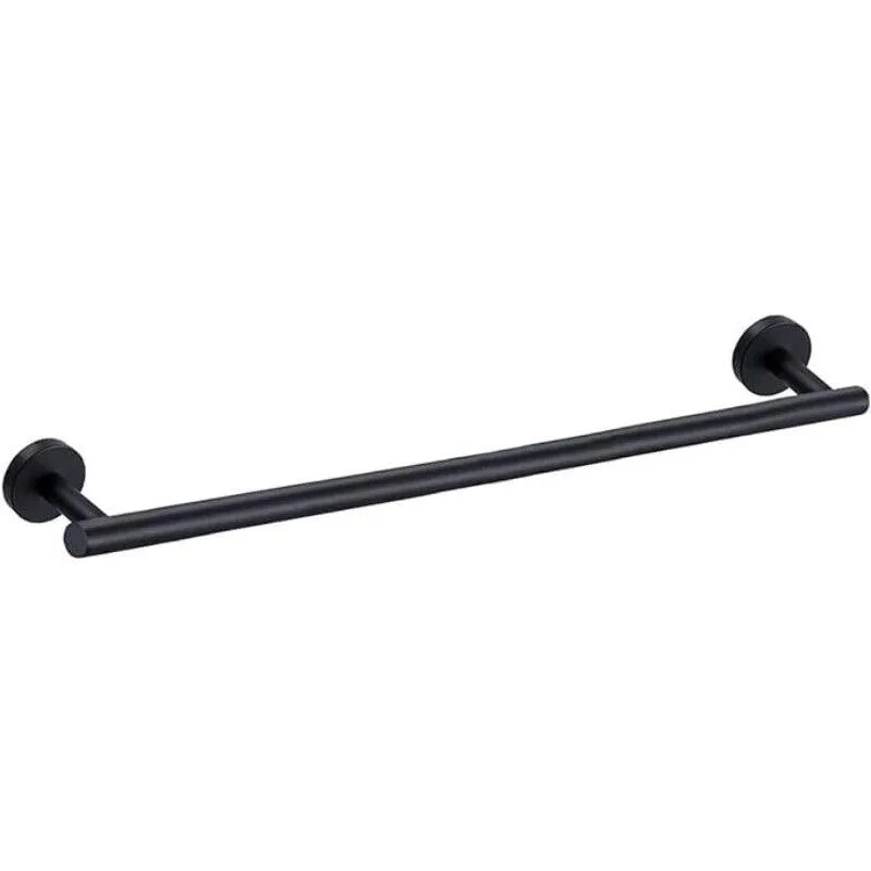 

Practical New 2026 Bathroom Towel Rack 24 Inch Stainless Steel Towel Bar Wall Mounted Towel Holder In Silver & Black Finish