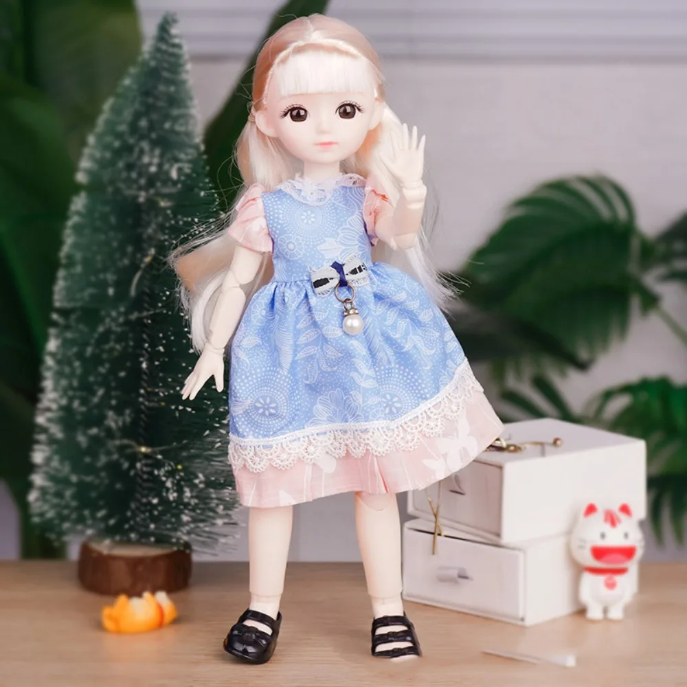 

1/6 SD 30 см Bjd кукла с одеждой, длинные волосы, привлекательные глаза, платье принцессы, куклы BJD, аниме с париком, макияж