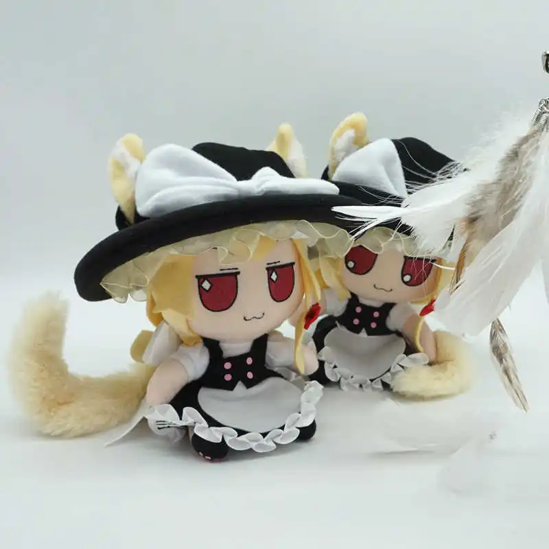 

TouHou Project Fumo Kirisame Marisa Plush Toy Kitty Version Kitten 16cm Stuffed Doll Smoke Lovley Sitting Figure Birthday Gifts