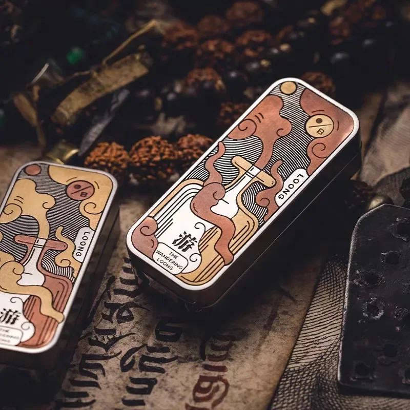 

LEE Studio и One Bean Dragon Механический слайдер с линейной трещоткой, металлическая расслабляющая игрушка-антистресс