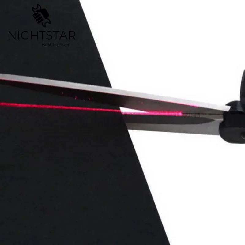 2024 Popular New Professional Laser Guided Scissors For home Crafts Wrapping Gifts Fabric Sewing Cut Straight Fast Scissor Shear