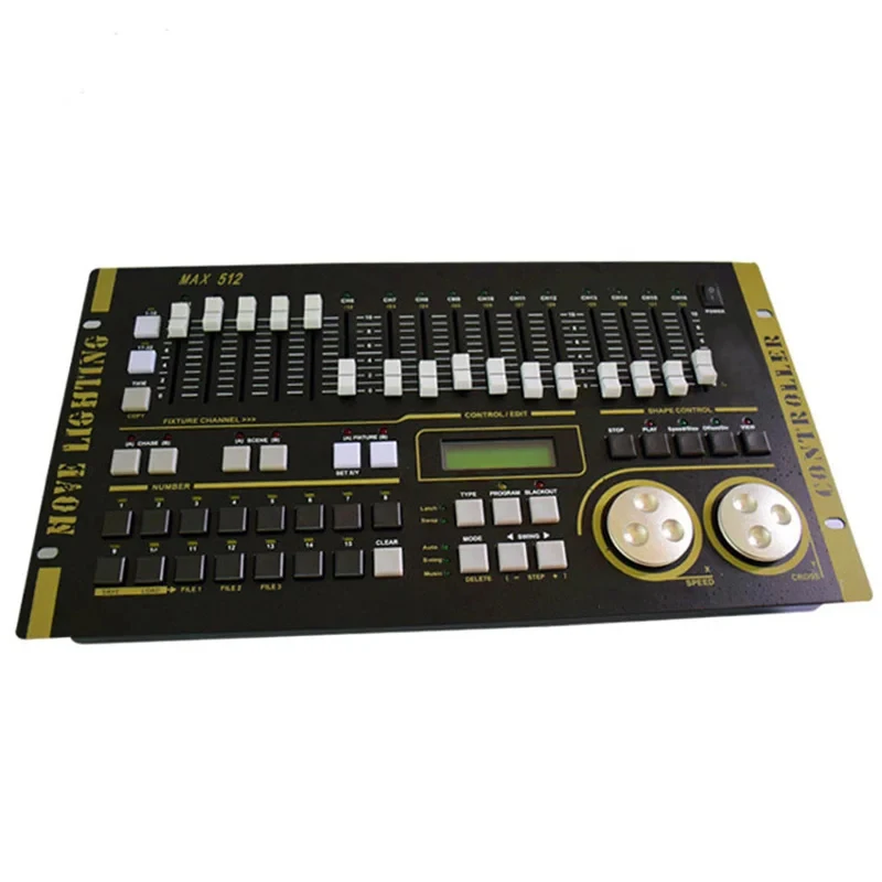 Max512 DMX Controller Max 384 Stage Lighting Controllers Projector For LED Par Moving Head Beam DJ Disco Spot Lights Console