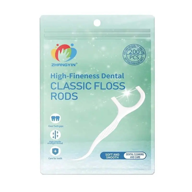 50/100/200 Stuks Ultrafijne Floss Mint Smaak Thuis Set Draagbare Wegwerp Care Floss Staven Diepe Reiniging voor Mondverzorging