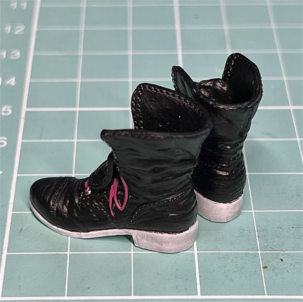 Gorąca sprzedaż 1/12 3ATOYS lalka wąż czarne solidne buty akcesoria do butów materiał PVC dla 6 "figurka scena komponent DIY