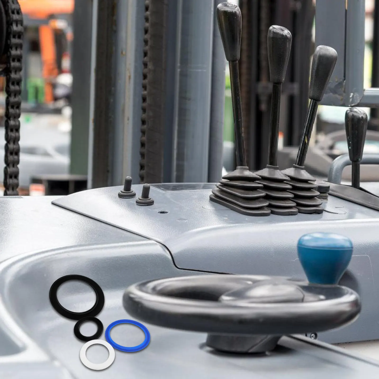 Afbeelding 4: 10 stuks oliekeerringen, O-ringen, verzameling voor reparatie bij hoge temperaturen, afdichtingsringen voor hoge druk, geschikt voor hydraulische cilinders en auto's.