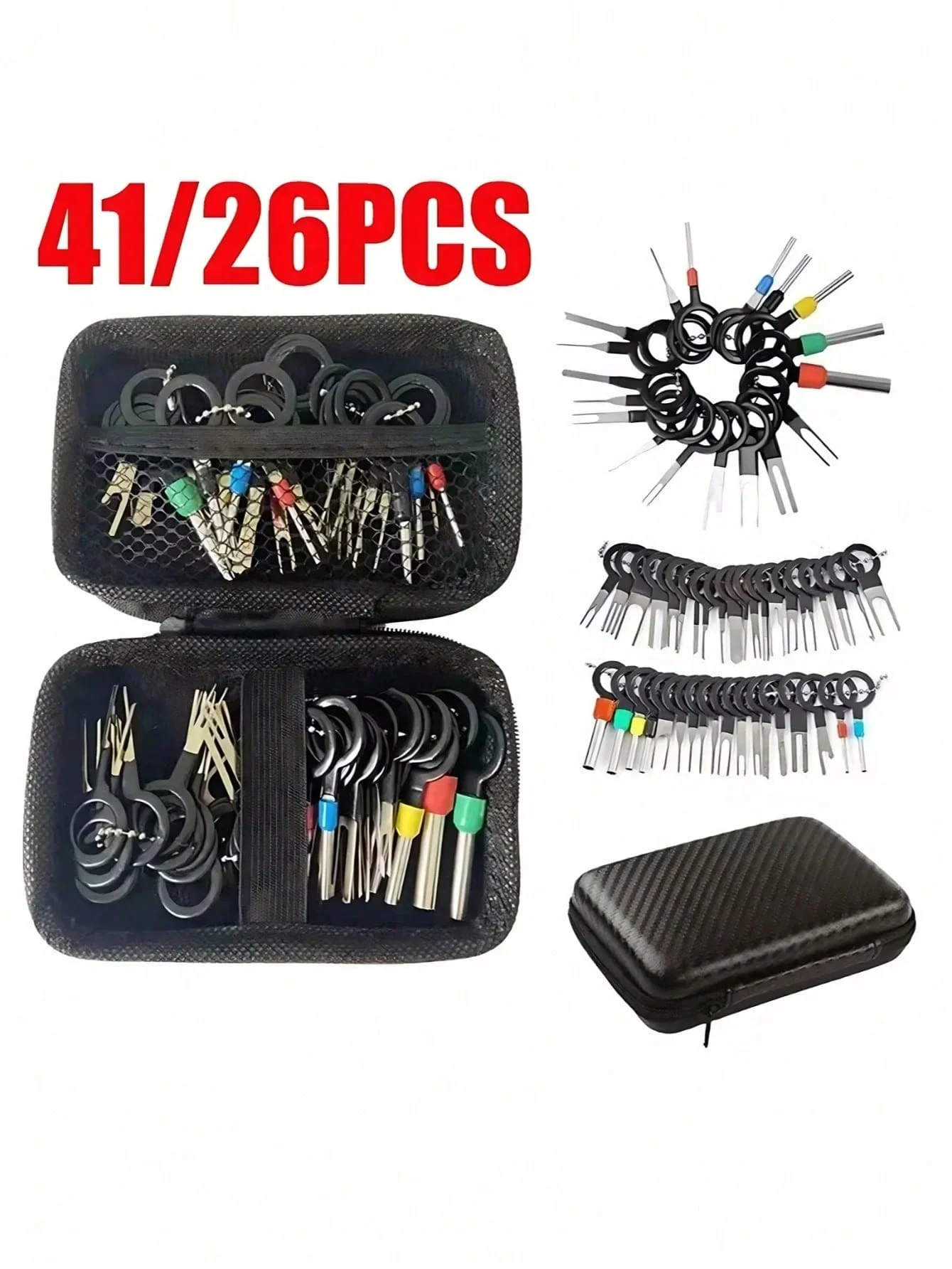 41/26 шт. набор инструментов для снятия автомобильных клемм, нержавеющая сталь, съемник разъема жгута проводов, съемник штифтов, инструменты для освобождения, Sto