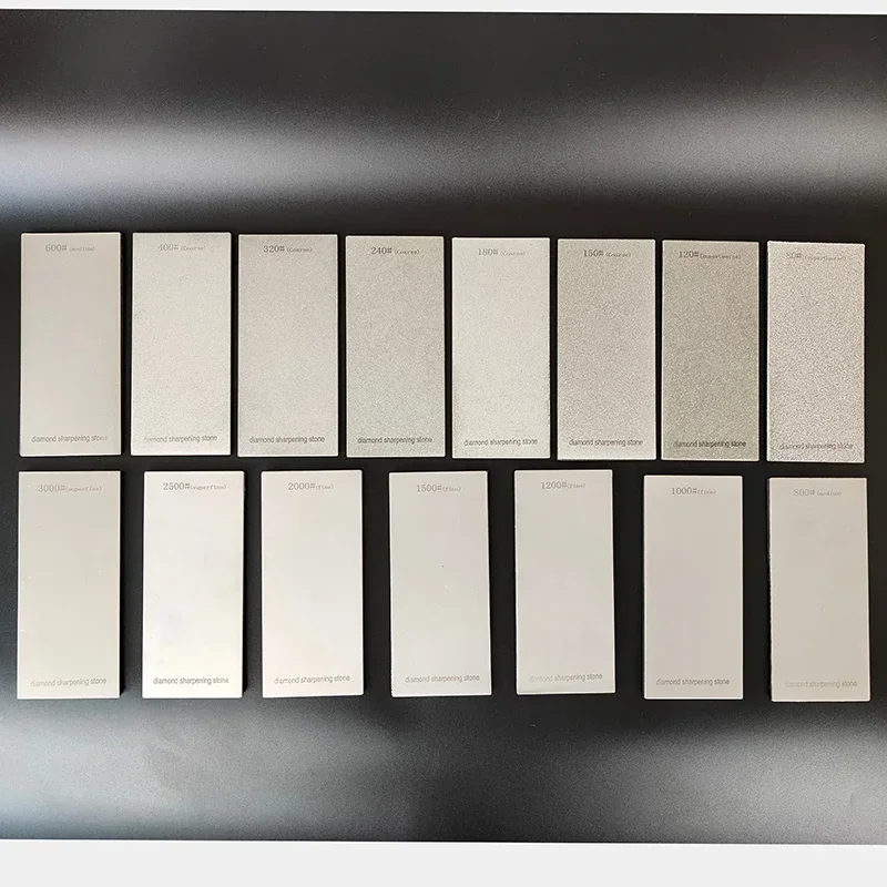 Diamond Sharpening Stone 80~3000 Grit Thin Diamond Sharpener Plate Polishing Disc Abrasive Sharpening Stone Grinding Stones Set