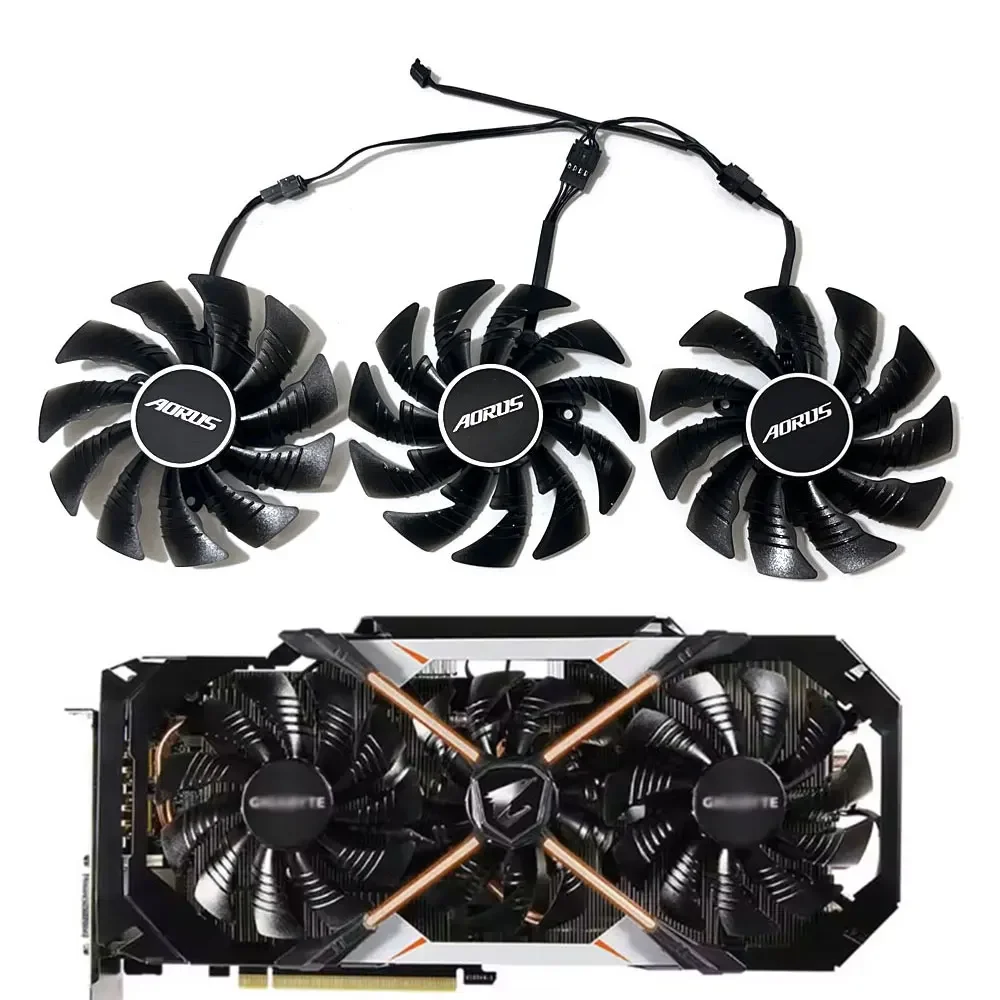 GPU NEW AORUS GTX1080 95MM 4PIN PLD10015B12H Video Card Cooler Fan for AORUS Gigabyte GTX1070 1080 1080TI Xtreme Edition GPU Fan