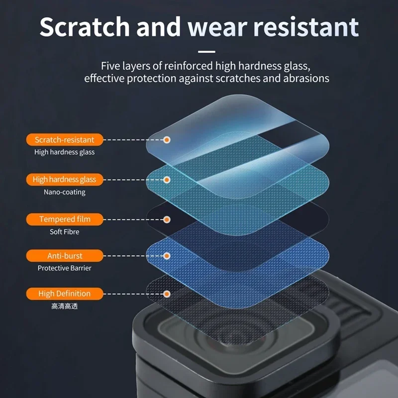 2 комплекта пленки для сенсорного экрана для Gopro Hero 13, защитная пленка для объектива камеры, гладкая высокая четкость для Gopro13, устойчивая к царапинам закаленная пленка HD