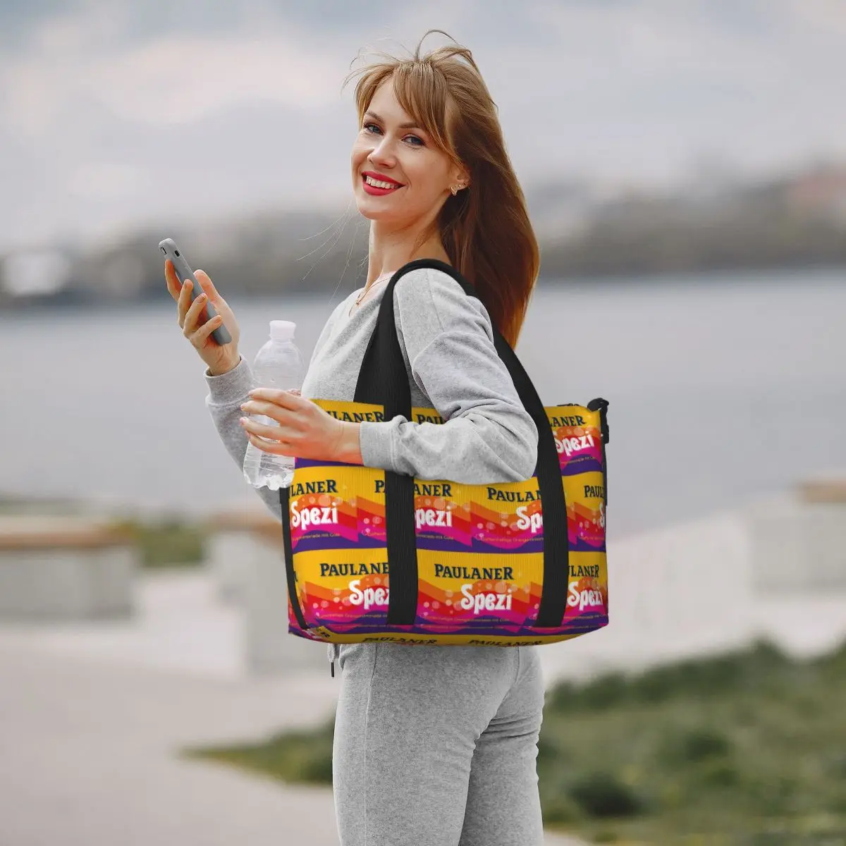 Bolsa de viaje de playa personalizada Paulaner Spezi Munich, bolsas de mano de gran capacidad para gimnasio, Yoga, bolso de compras para mujer, bolso de hombro