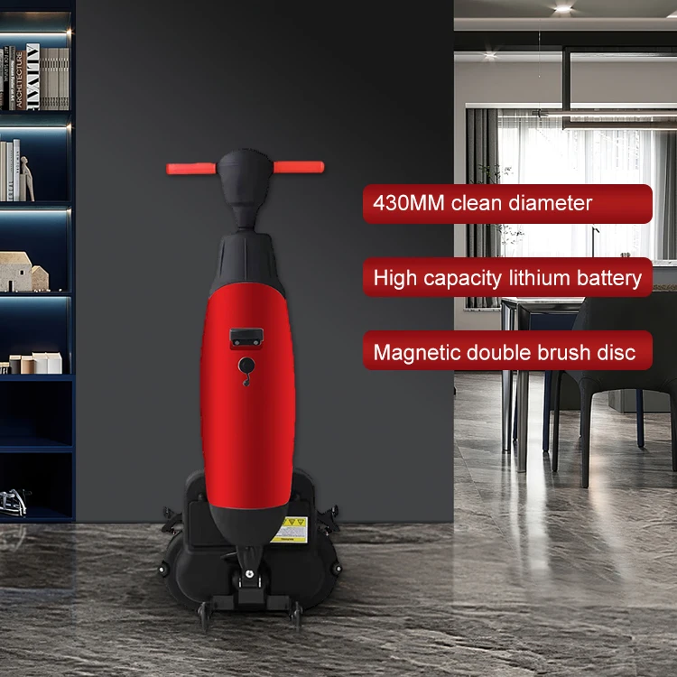 เครื่องทําความสะอาดพื้น Sweeper Scrubber อุปกรณ์เครื่องขัดพื้น 2 In 1 เครื่องดูดฝุ่นเชิงพาณิชย์เปียกและแห้ง