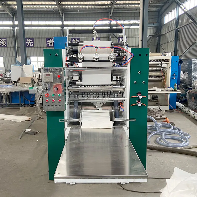 Good Quality 2 Lines Drawing V Fold Type Interfold Facial Tissue Paper Machine Price