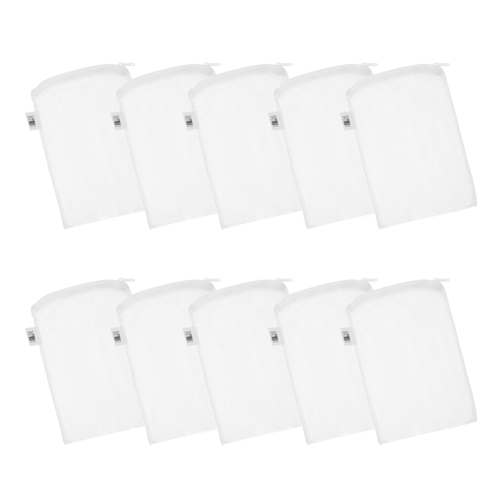 

10Pcs Filters Media Bags Mesh Aquarium Filter Bag with Zipper for Fish Tank Ceramic Rings Activated Charcoal Reusable Fine Mesh