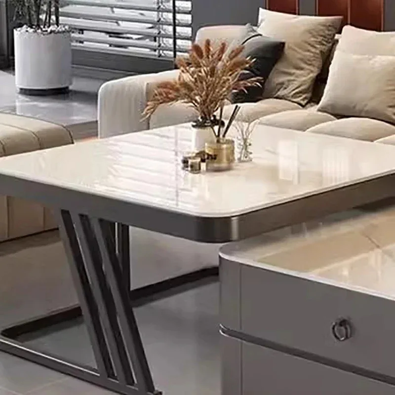 Modern Funky Coffee Tables Design Elegant Luxury Minimalist Coffee Corner Marble Mesas De Centro Para Sala Home Furnitures