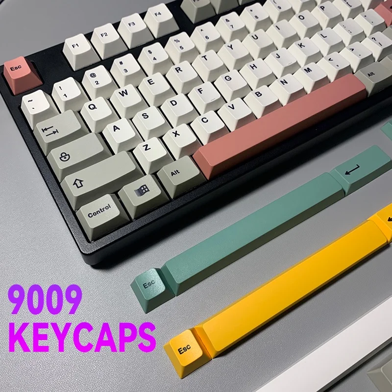 

Fast Shipping 9009 Keycaps Vintage Style Cherry profile Dye Sublimation PBT Keycap Fabric 61 68 68 71 84 87 98 104 1088