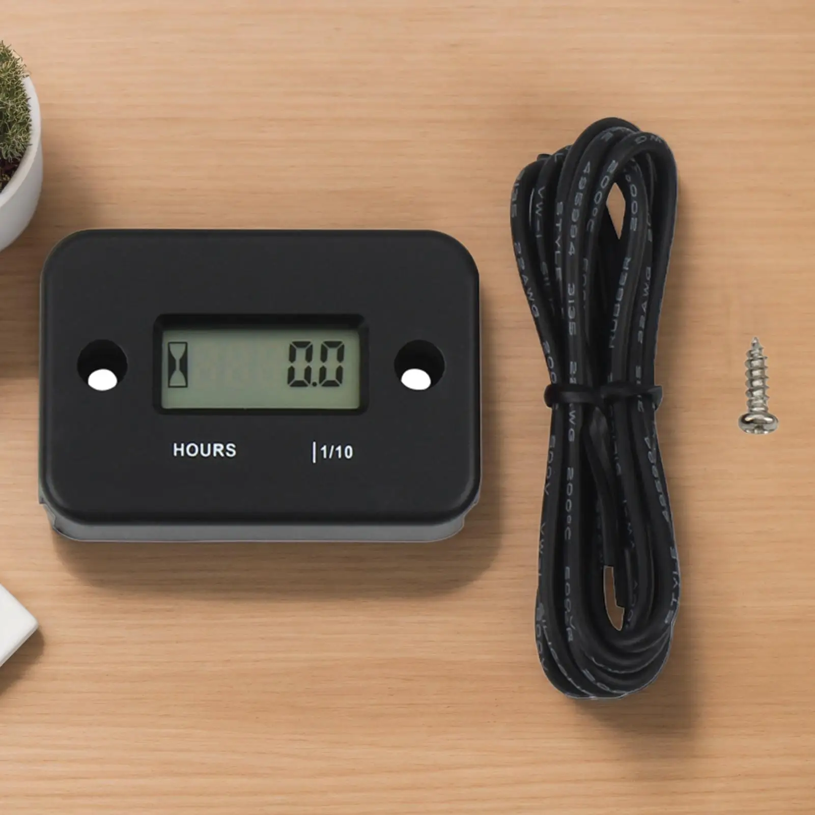 Inductive Tachometer Inductive Timer With Wires Digital Display Timing Measurement Gauge For Lawn Mower Snowmobile Marine Boat