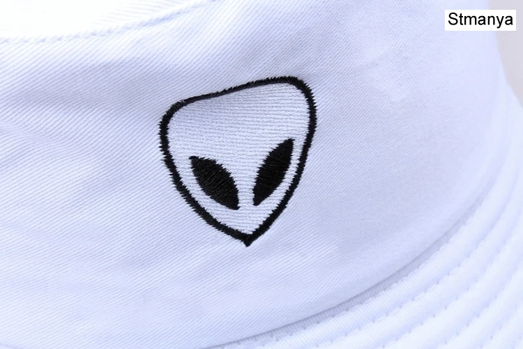 New Alien Foldable Bucket Hat Women Beach Sun Flat Hats Men Fisherman Outdoor Alien Hip Hop Caps Boonie Gift