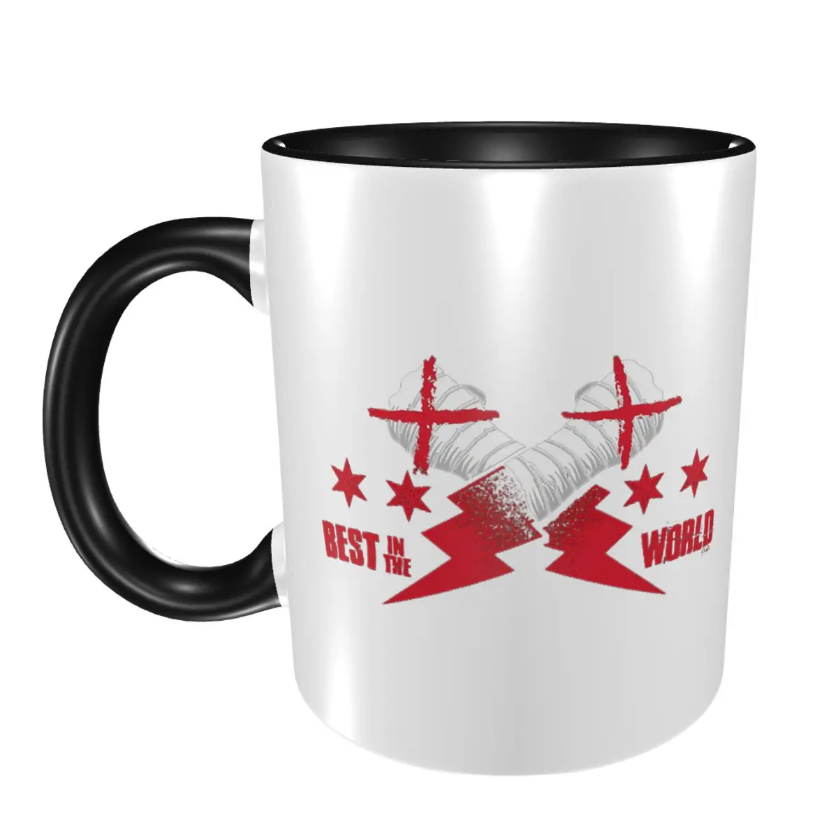 

Cm Punk Logo Mug Funny Ceramic Coffee Cups Tea Mugs Milk Cup Drinkware Gift for Friends