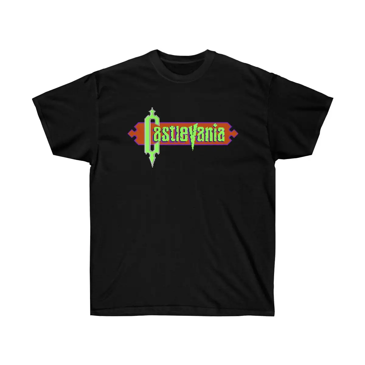 Castlevania 1 Logo Nes Famicom Game 8 Bit Stage Screen T Shirt Arcade Classic Vintage Retro Design All Sizes