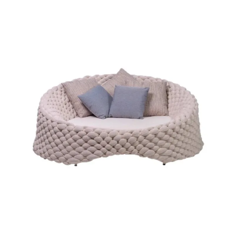 Garden open-air model room furniture courtyard villa  basket combination stainless steel