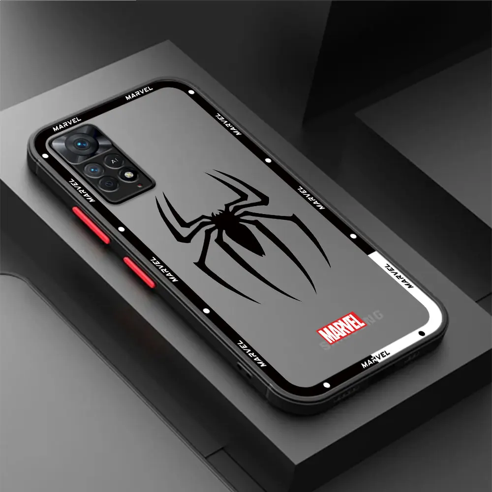 Marvel Hero Logo Phone Case for Redmi Note 9 11 Pro 11S 12S 11T 9S 10 Pro 8T 8 7 10S 12 13 Pro 13 Pro Plus Soft Bumper Cover