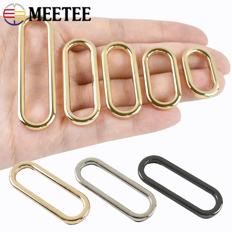 

10/20Pcs 20-50mm Metal Buckles Oval Ring Webbing Belt Adjust Rings Buckle Bag Strap Connect Loop Clasp DIY Hardware Accessories