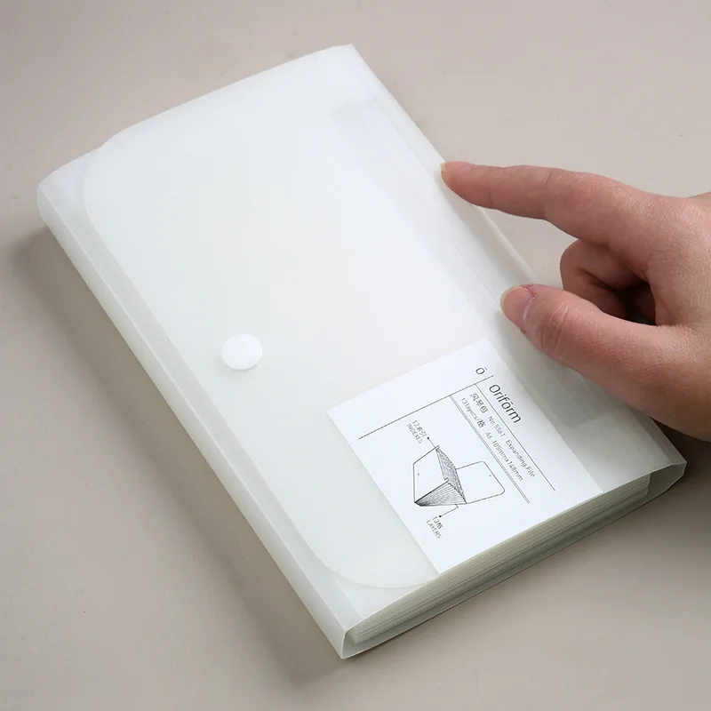 13 Grid Mini Multi -Layer Wind Piano Folder A6 Color Extension File Folder Portable Bill Receipt File Organizer Office Storage