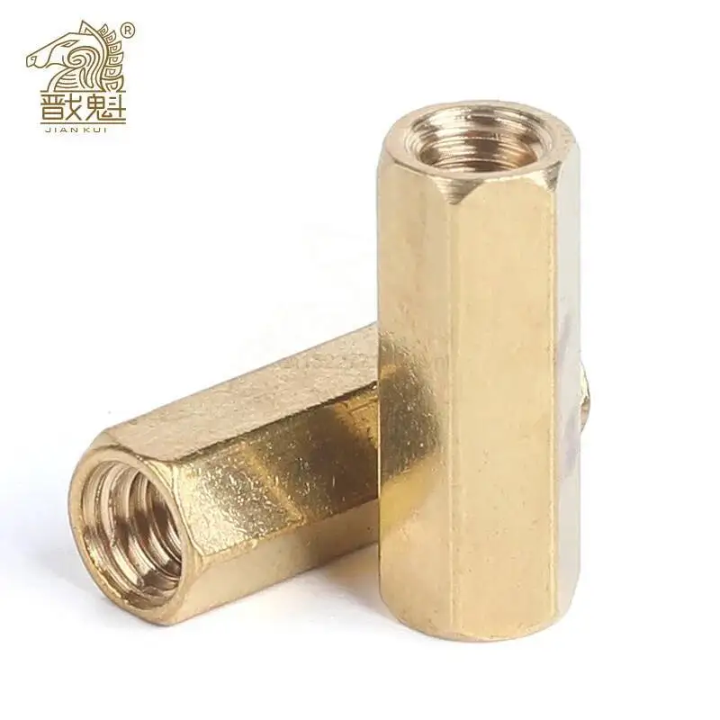 5-50pcs Hex Female to Female M2 M2.5 M3 M4 M5  brass standoff spacer Hexagonal Stud Spacer Hollow Pillars