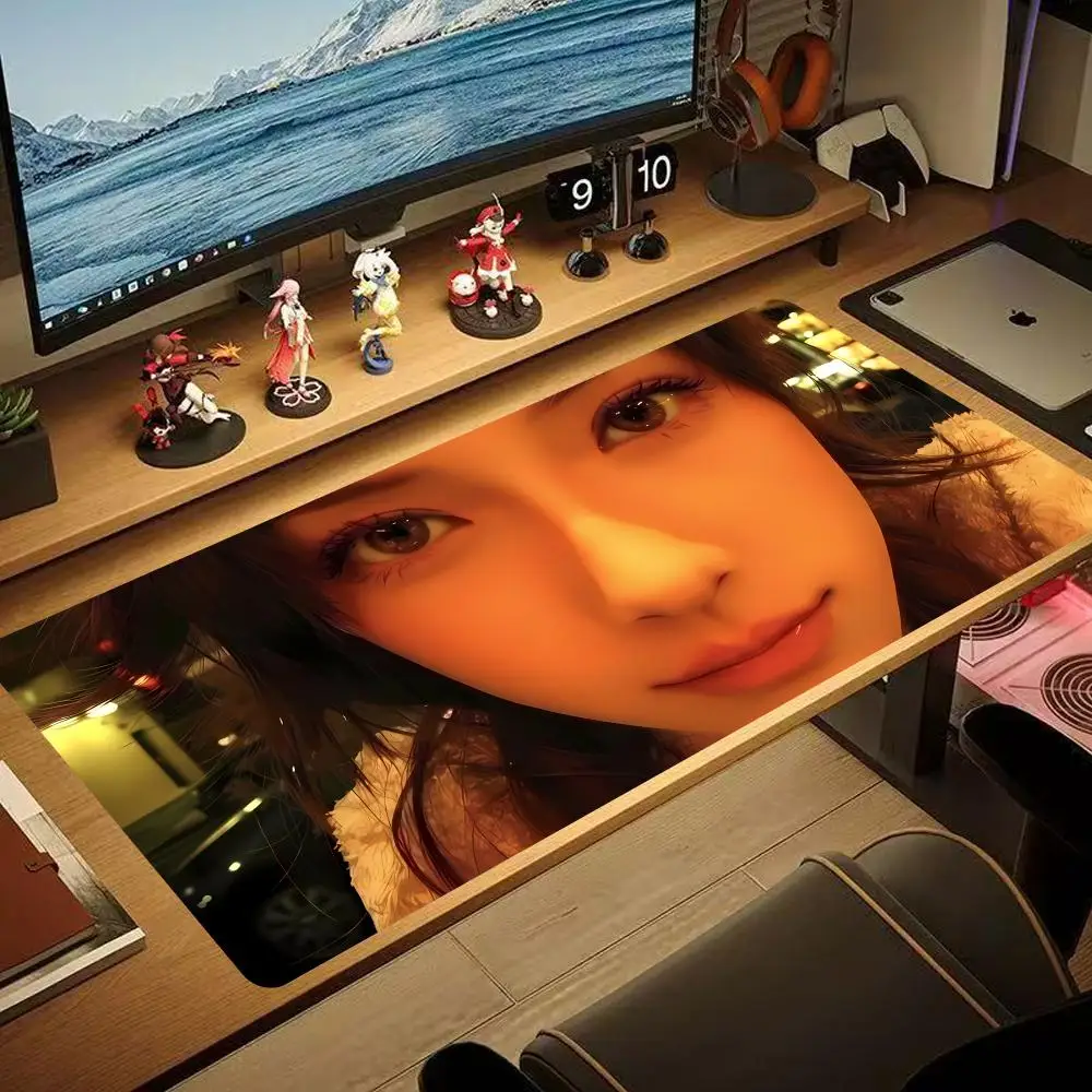 

Angelababy Mouse Pad Beautiful Girl non-slip Gaming Mousepad Gamer E-Sports Mouse Mat Game Mechanical Keyboard Nice Desk Mat