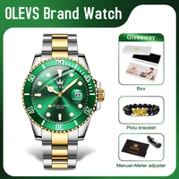OLEVS 5885 Man Watch Original Brand Waterproof Quartz Watch Stainless Steel Strap Automatic Date Mens Gifts Watches For Man 3