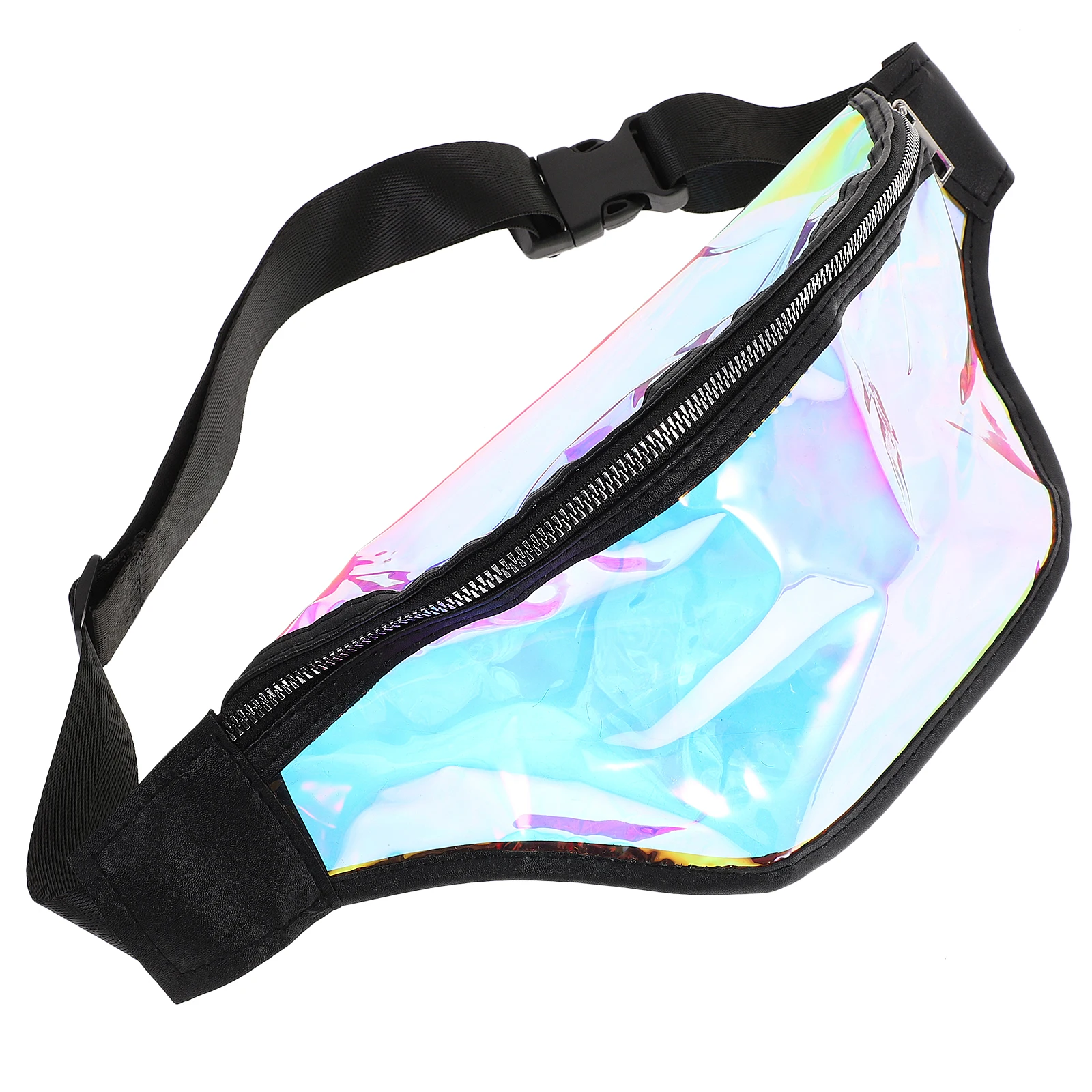 

Waterproof Phone Fanny Pack PVC Material Adjustable Belt Women Outdoor Travel Running Small Capacity Waist Bag