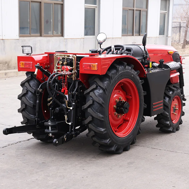 Customized Labor Saving Four Wheel Tractor Operated Multifunctional Micro Tiller, Rotary Tiller & Plowing Machine