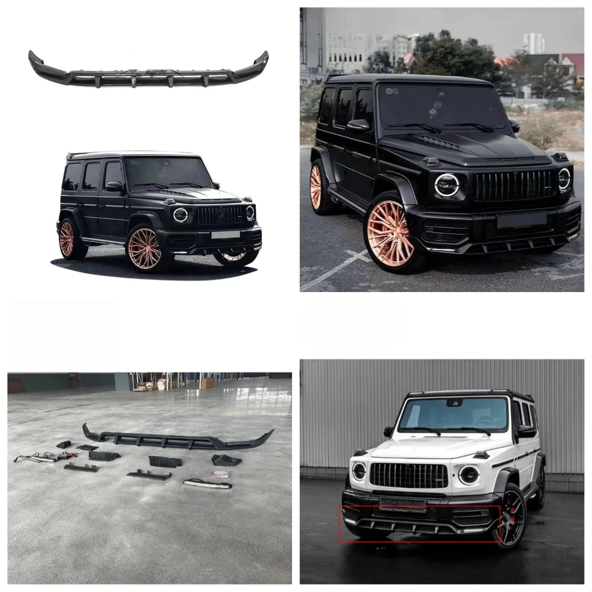 

STLF2019y + G-класс W464 W463A G63 Т-образный передний обвес, детали кузова автомобиля, передний диффузор, автомобильные аксессуары, материал PP