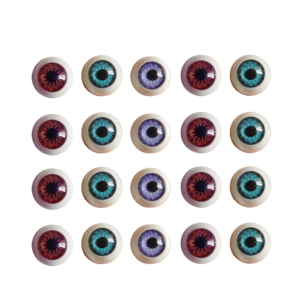 100 PCS Glass Bead Halloween Eyeball Candy Eyes for Decorating Edible DIY Lovely