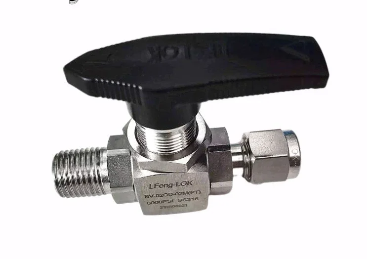 

SS316 Stainless Steel BV Straight Male Thread Rotary Ferrule Type Ball Valve