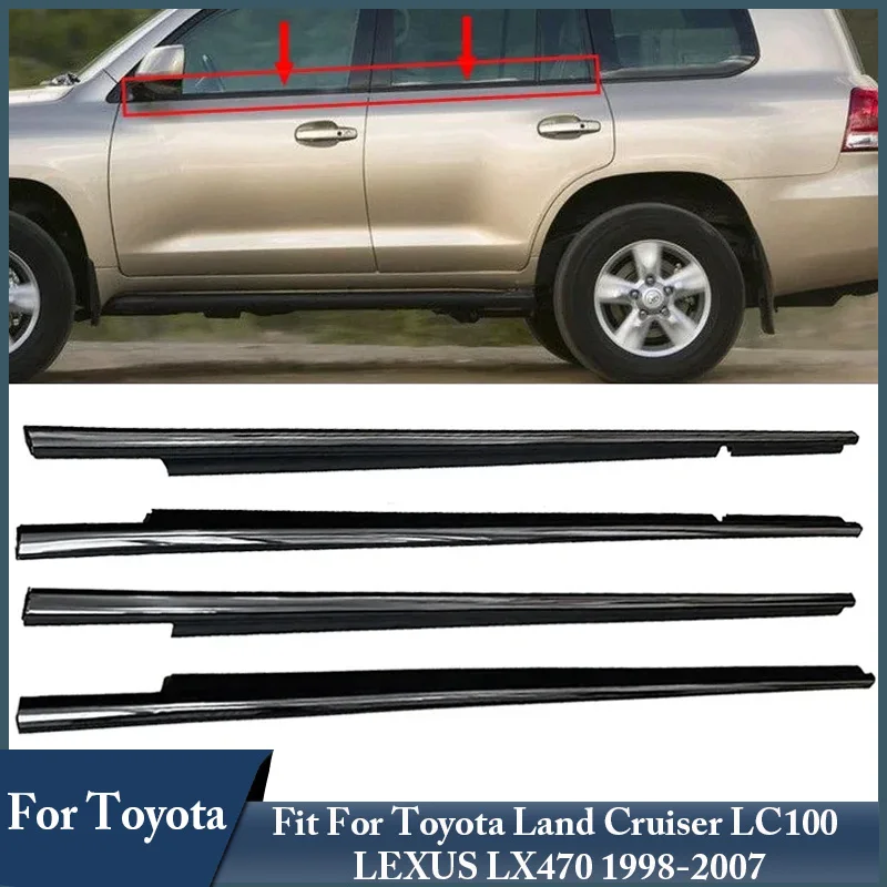

Car Accessories Window Glass Sealing Strips Waterproof Pressure Trim Strip For Toyota Land Cruiser LC100 LEXUS LX470 1998-2007