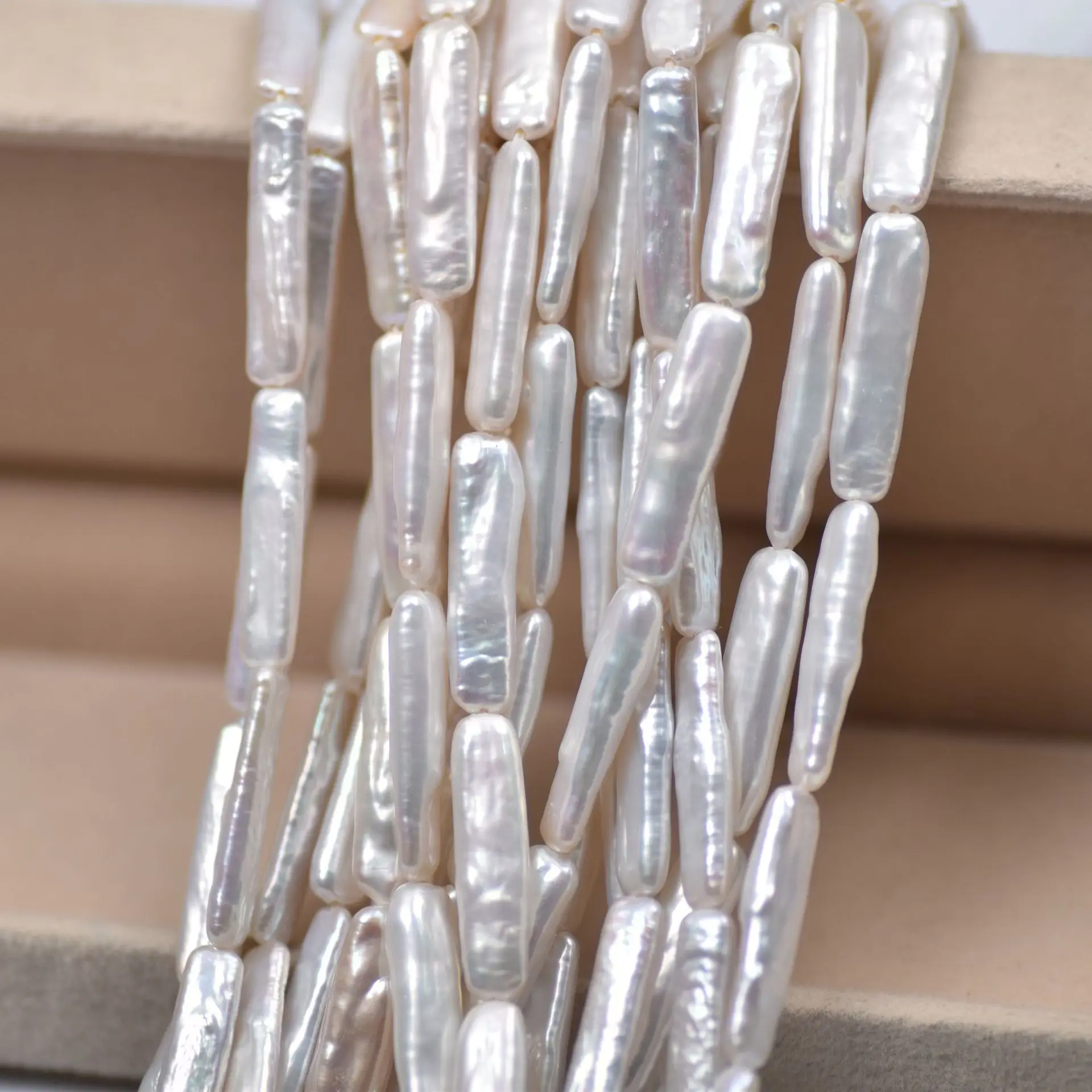 

6-22mm Baroque Small Silver Bar High Luster Irregular Natural Freshwater Pearl DIY Necklace Bead Jewelry Accessories Wholesale