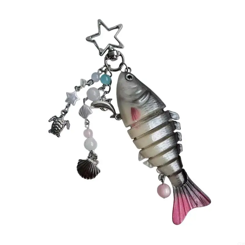  Articulated Body Fishing Inspired Keychain Decoration For Backpacks Outdoor Gear Enthusiasts