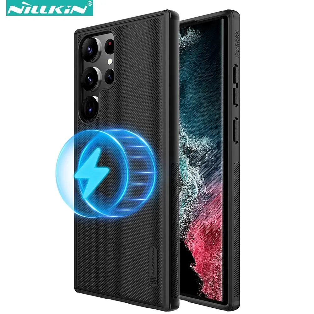 Nillkin Magnetic Phone Case for Samsung Galaxy S24 Ultra / S23 Ultra / S22 Ultra Bump Textured Anti-Scratch Protective Cover