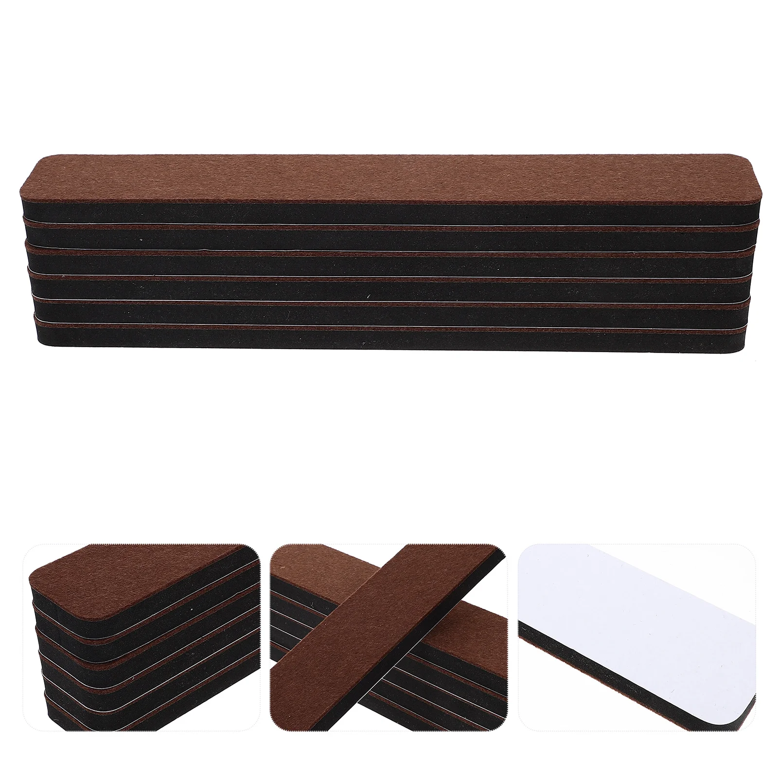 6Pcs Felt Pin Board Strips Thick Eva Secure Pushpins Wall Friendly Bulletin Board for Office School Home Organization Decor