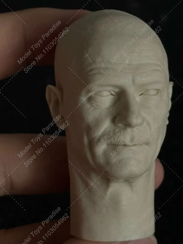 Figura DE ACCIÓN DE 1/6 hombres sin pintar, figura de cuerpo de soldado Breaking Bad MIke Walter, Cabeza Blanca esculpida, molde blanco, cabeza de Steve Cranston para 12"