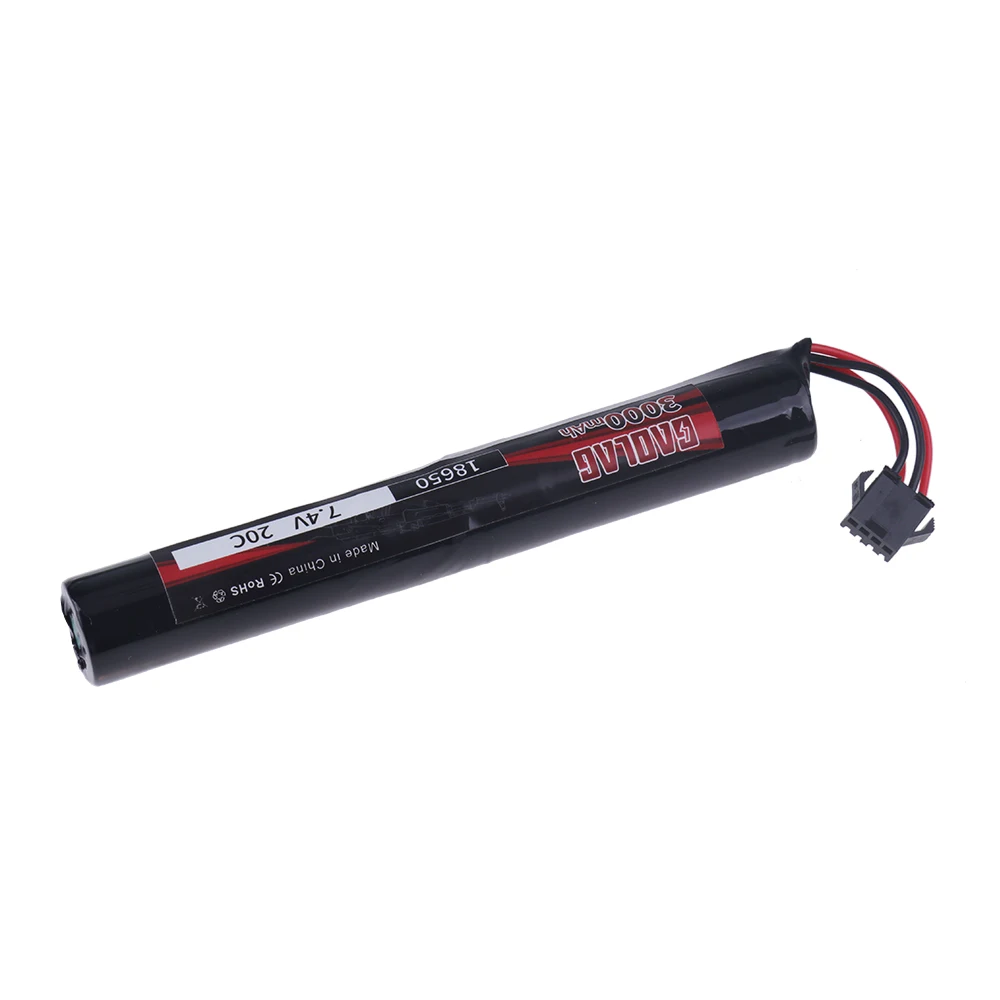 7.4V 3000MAH Water Gun Lipo Battery SM-4P for AKKU Mini Airsoft toys Gun RC Model Upgrade 2200mah 7.4v 2s Battery