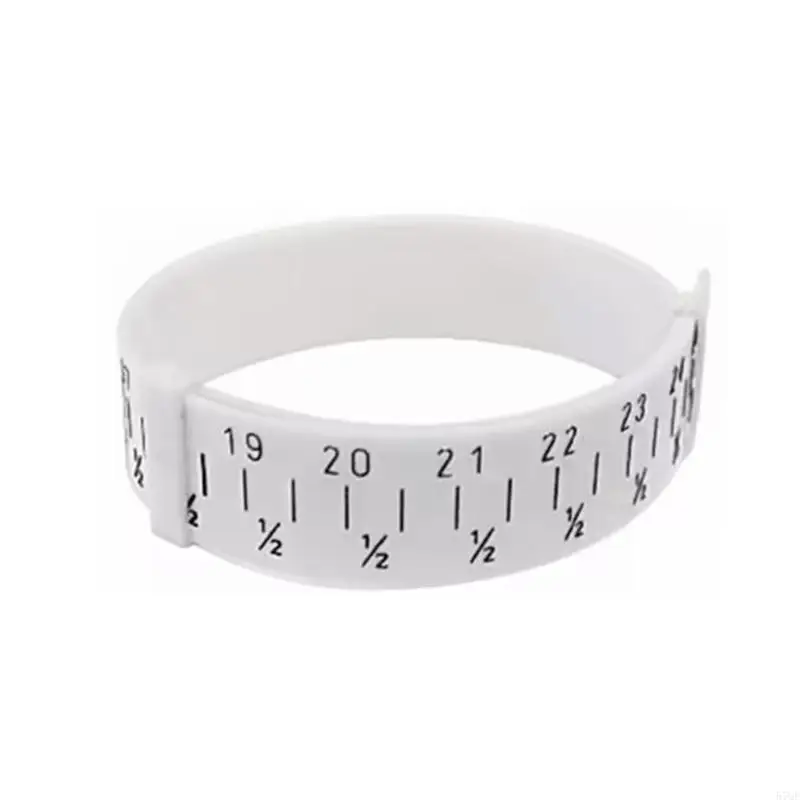 57QF Bangle Gauge, DIY Bracelets Sizing Tool, Stainless Steel Adjustable for Measuring Wrists Jewelry DIY Tools