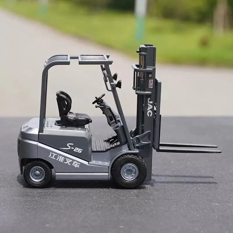 Diecast 1:25 JAC Electric Forklift S-25 Alloy JAC S25 Forklift Truck Model Toy Collectible