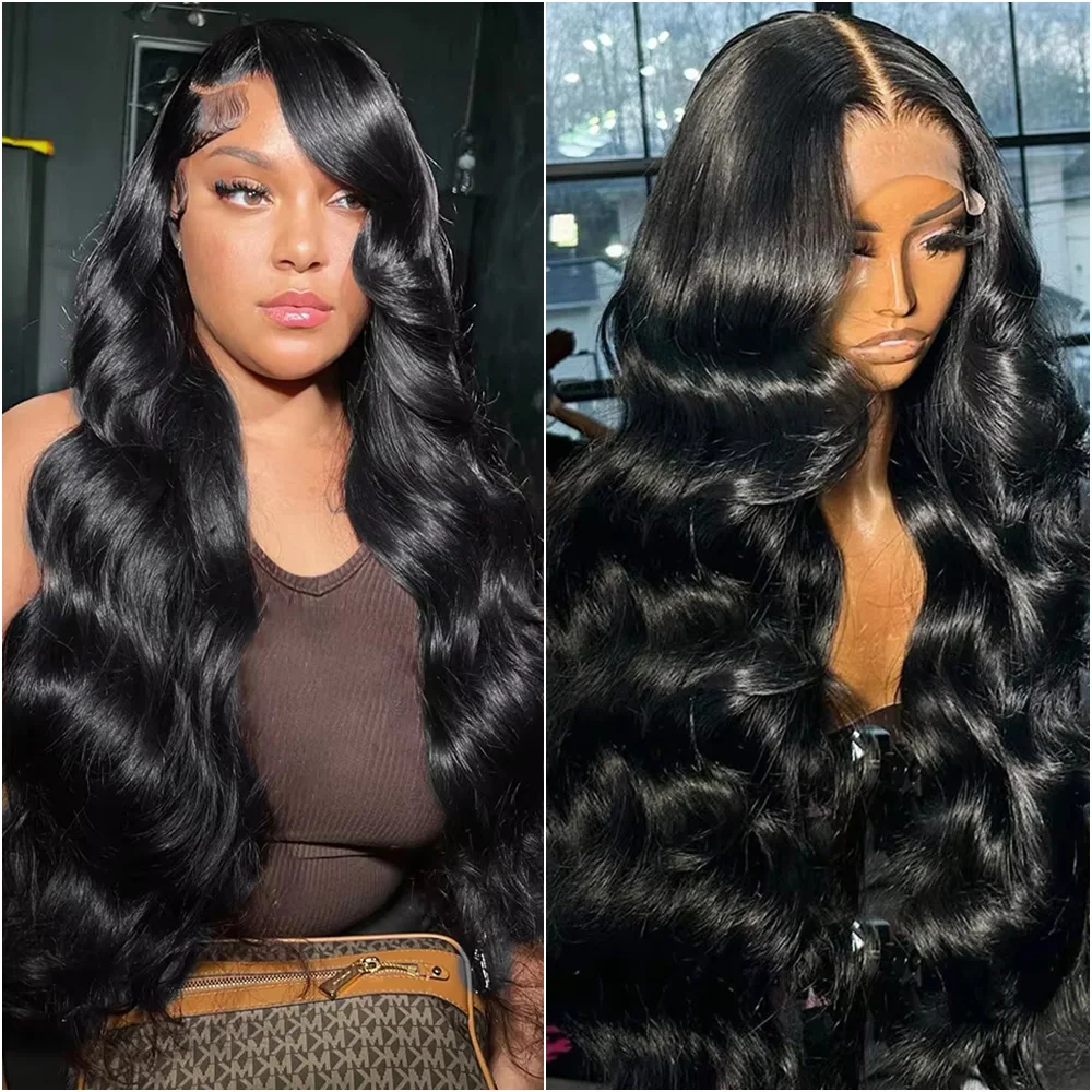 

Бразильский объемный парик 13x6 HD с кружевной фронтальной частью, предварительно заплетенный 5x5 360, полностью прозрачный парик из натуральных волос на кружеве для женщин 30, 40 дюймов